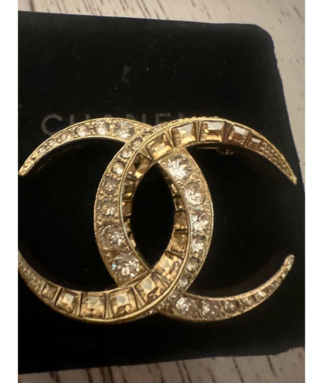 CHANEL Золотая позолоченная булавка / брошь, фото 4