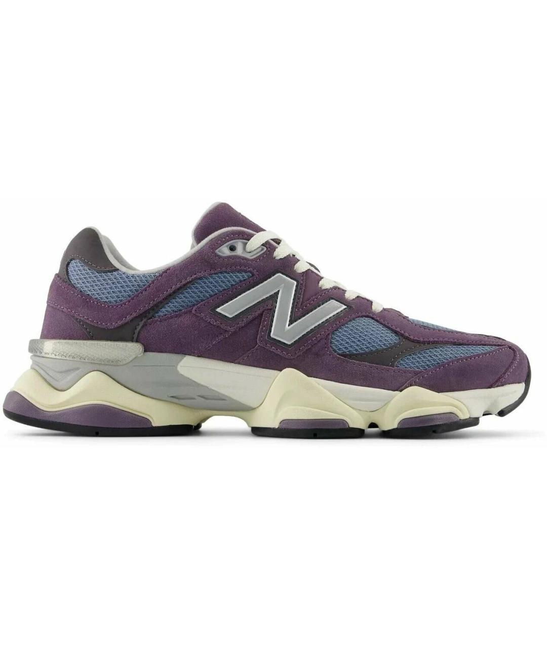 NEW BALANCE Фиолетовые текстильные низкие кроссовки / кеды, фото 1