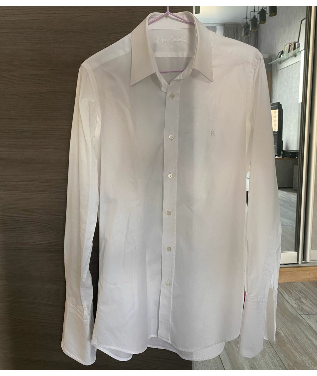 PIERRE CARDIN Белая хлопковая классическая рубашка, фото 7
