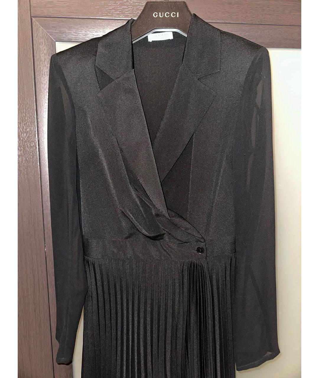 SANDRO Черное полиэстеровое коктейльное платье, фото 3