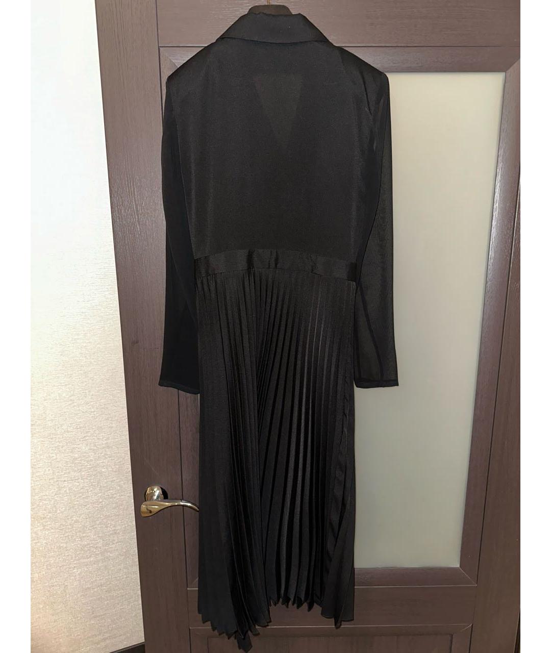 SANDRO Черное полиэстеровое коктейльное платье, фото 2