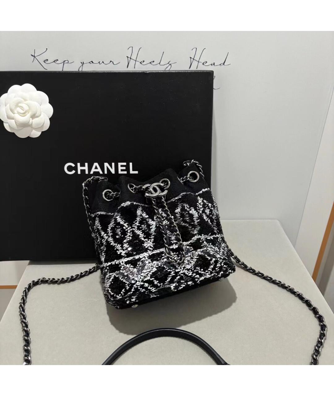 CHANEL Черная сумка через плечо, фото 8