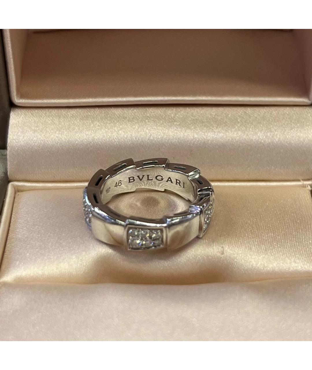 BVLGARI Серебряное кольцо из белого золота, фото 4