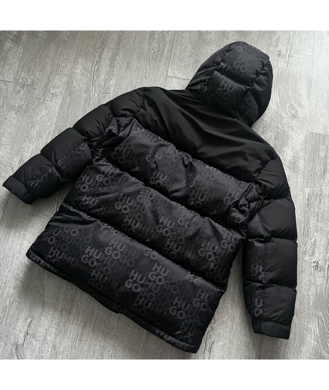 HUGO BOSS Черный пуховик, фото 2