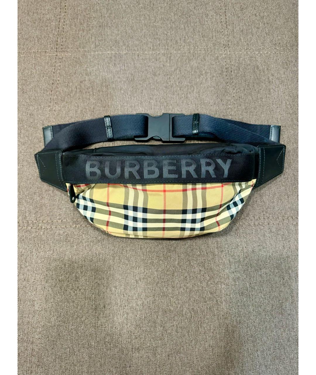 BURBERRY Бежевая поясная сумка, фото 3