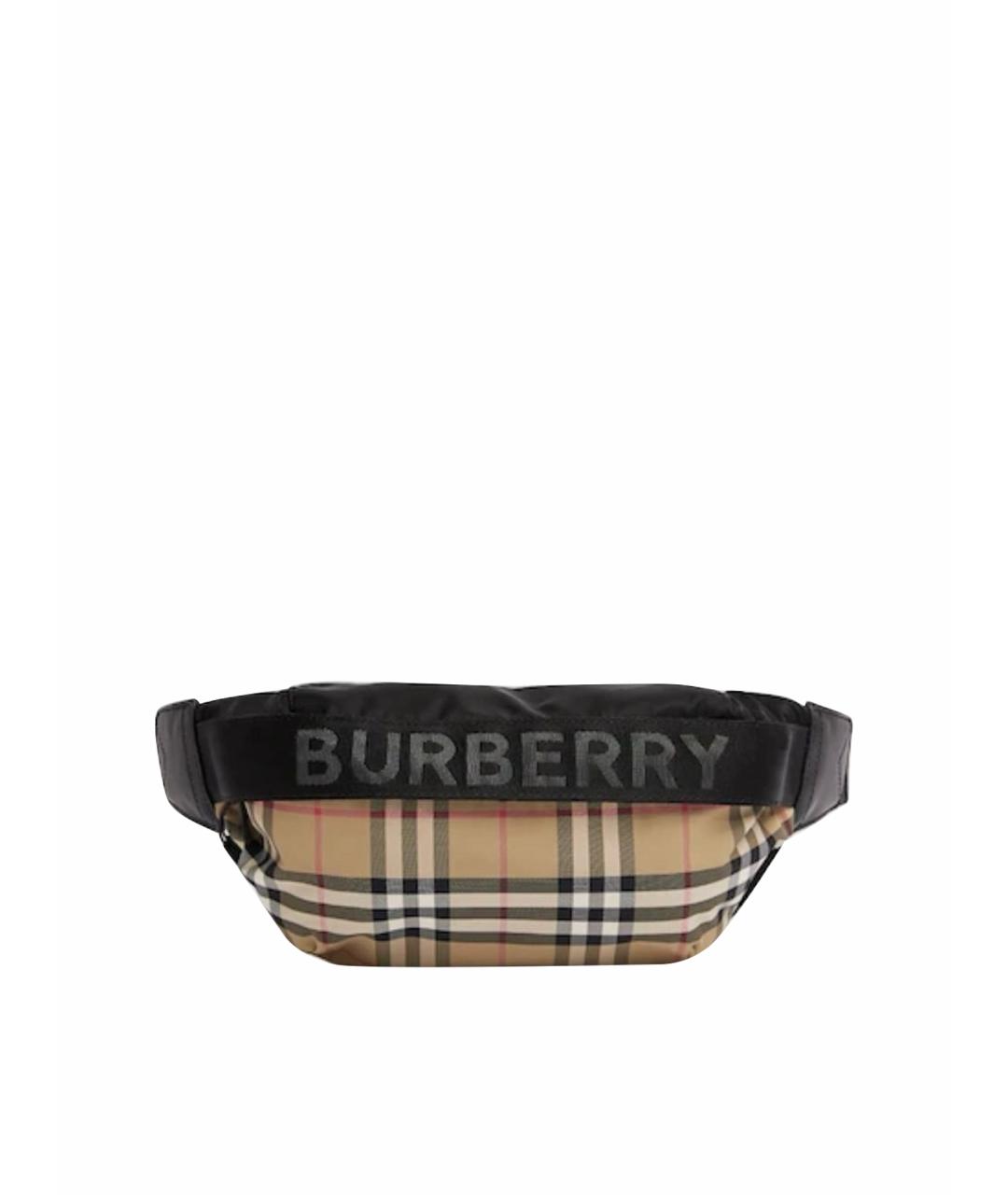 BURBERRY Бежевая поясная сумка, фото 1