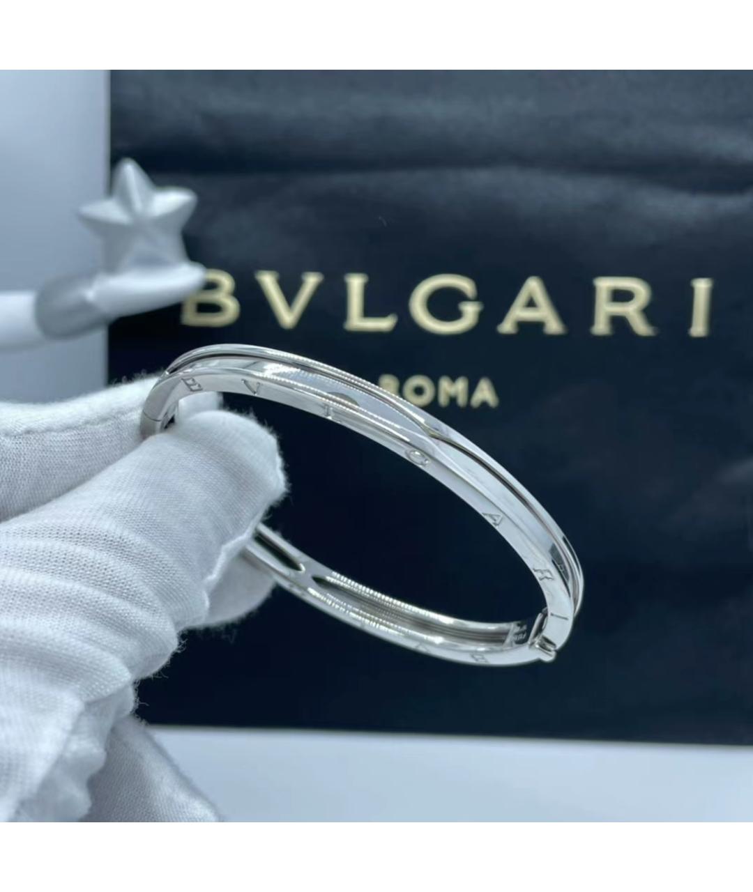 BVLGARI Серебрянный браслет из белого золота, фото 6