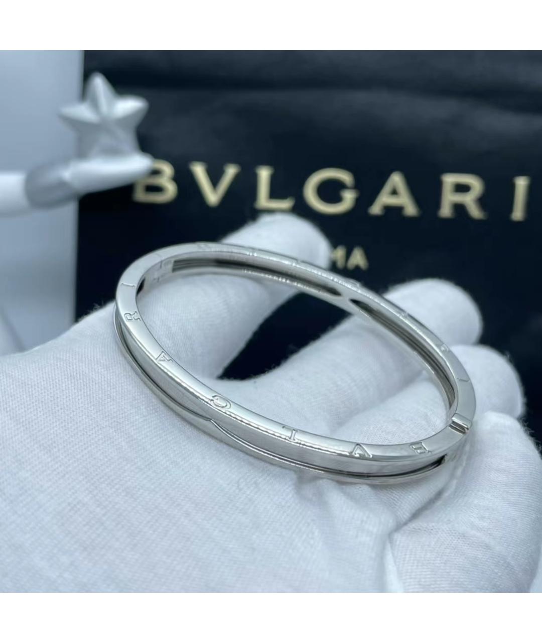 BVLGARI Серебрянный браслет из белого золота, фото 2