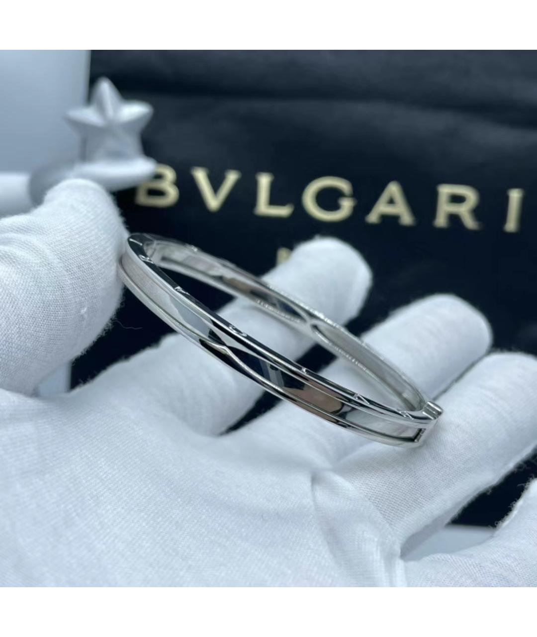 BVLGARI Серебрянный браслет из белого золота, фото 7