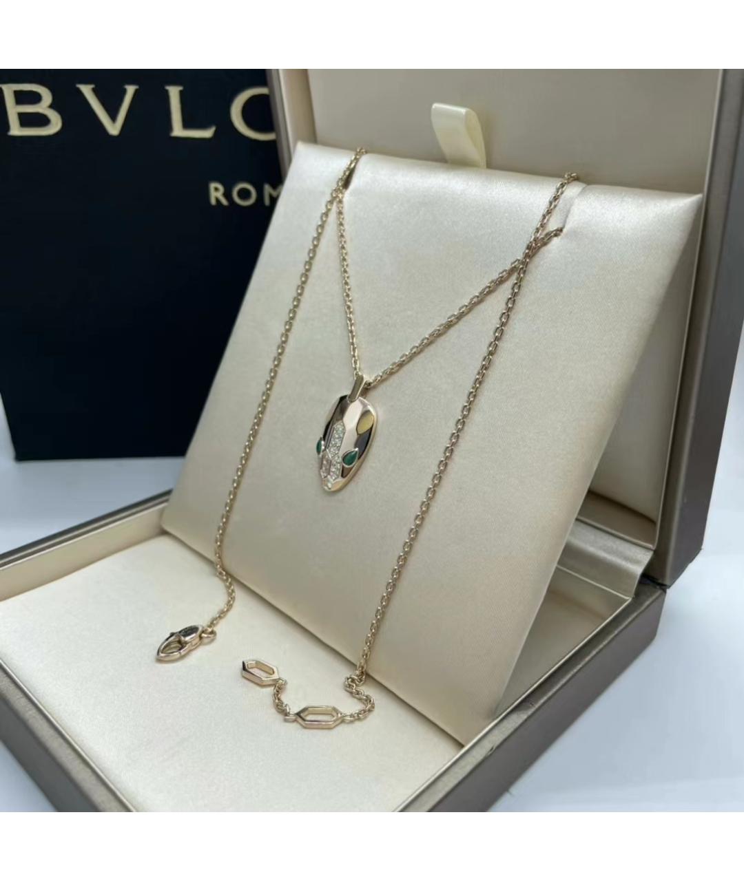 BVLGARI Золотое колье из розового золота, фото 4