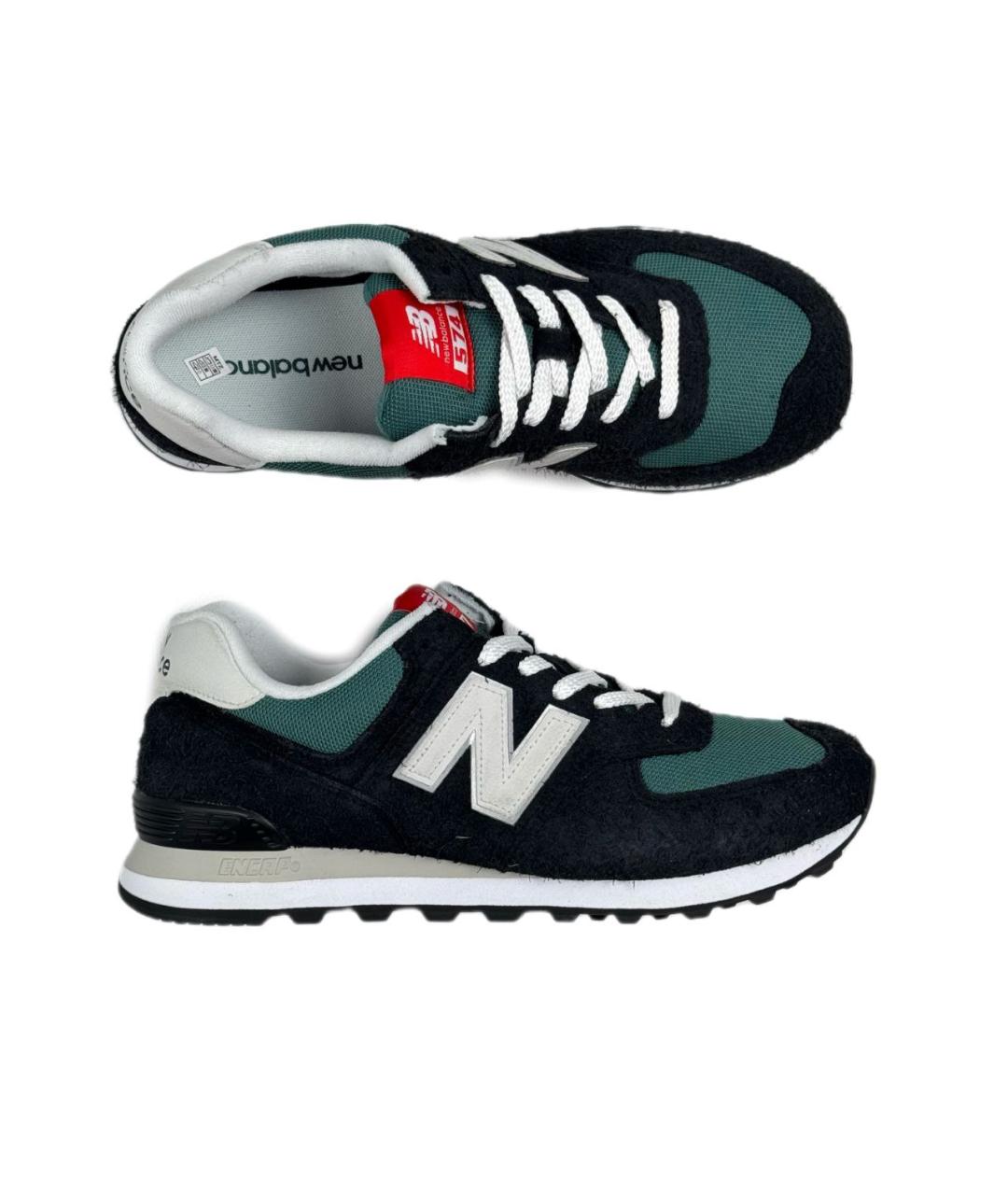 NEW BALANCE Черные замшевые низкие кроссовки / кеды, фото 6