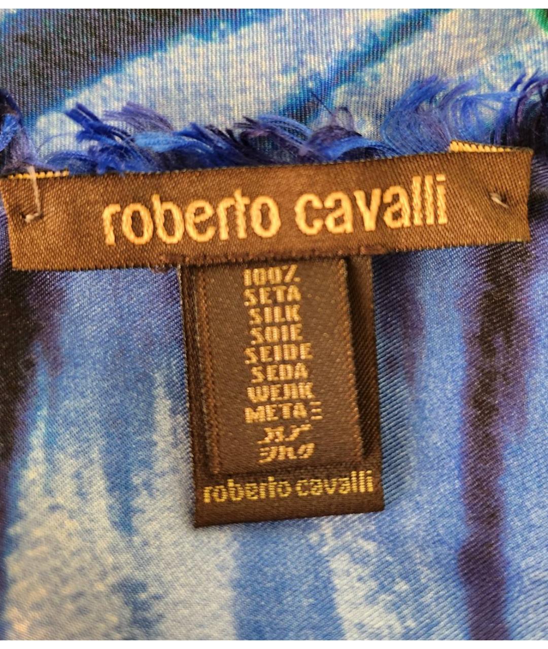 ROBERTO CAVALLI Мульти шелковый платок, фото 5