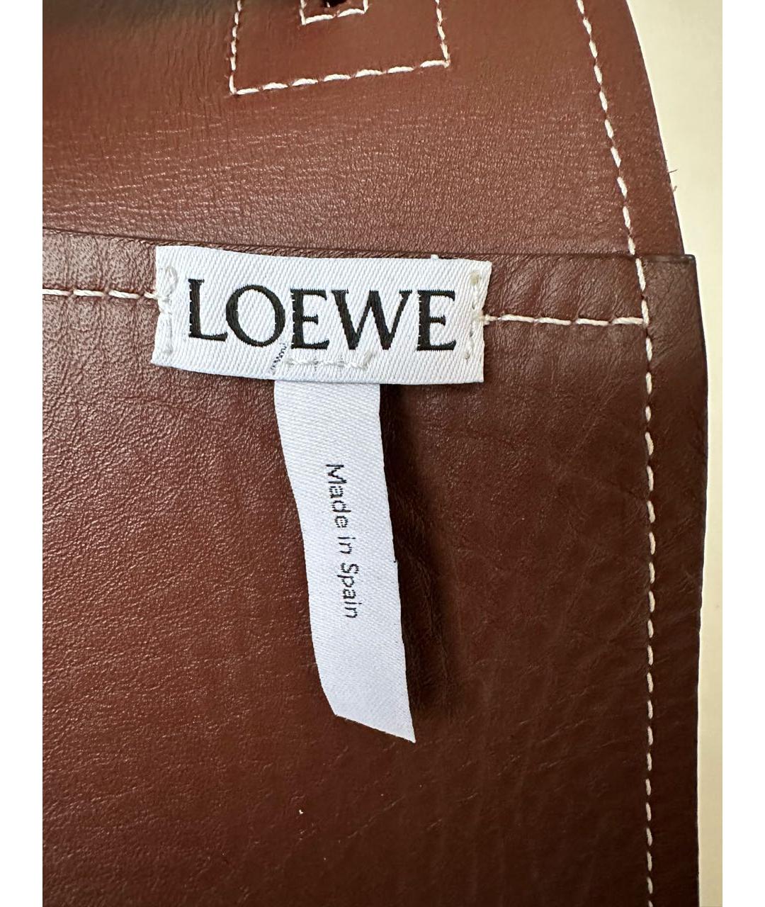 LOEWE Коричневый кожаный ремень, фото 5