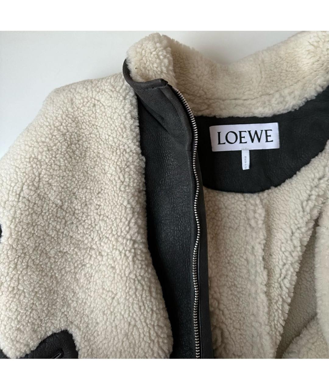 LOEWE Черная кожаная дубленка, фото 4