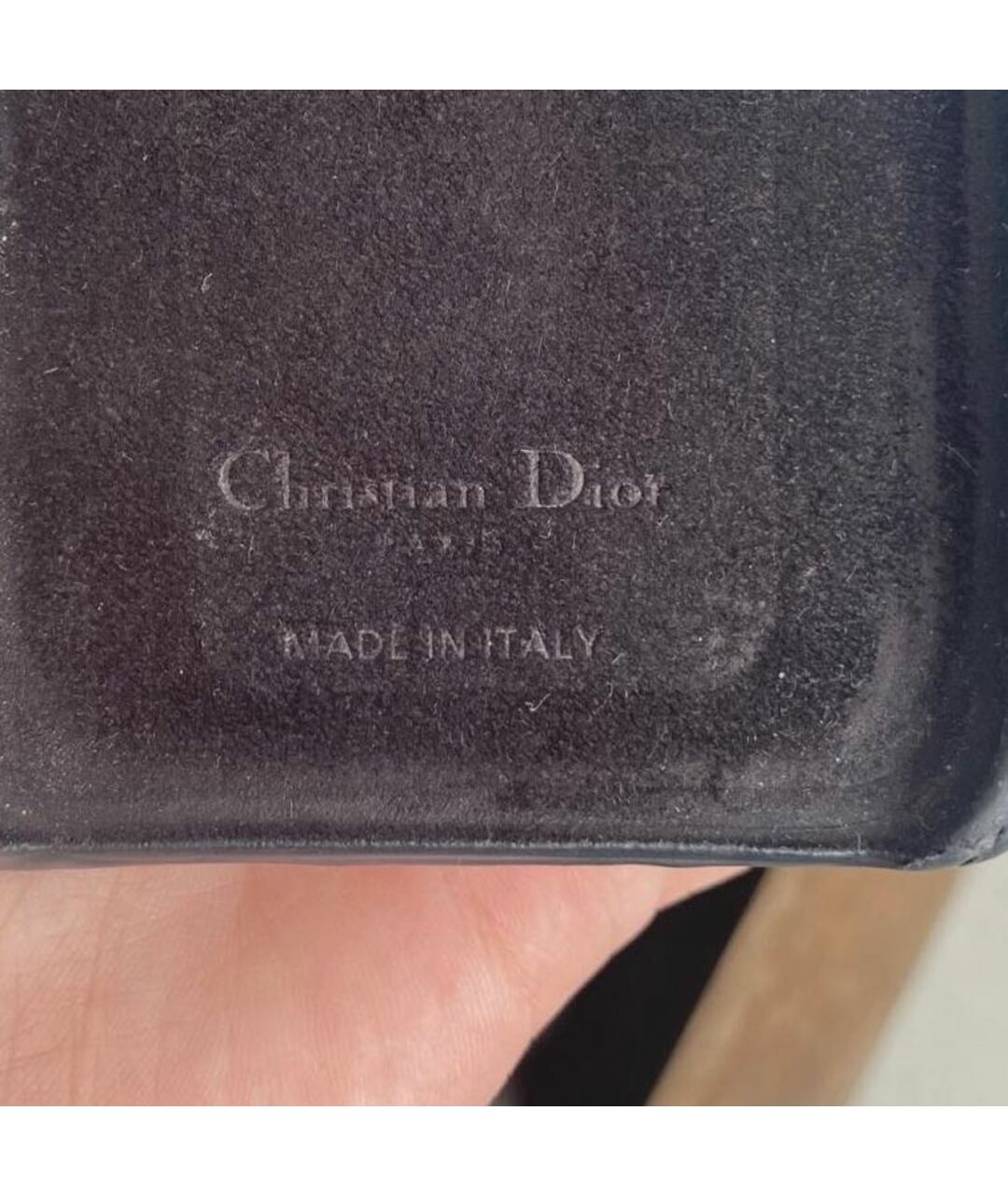 CHRISTIAN DIOR PRE-OWNED Черный кожаный кошелек, фото 3