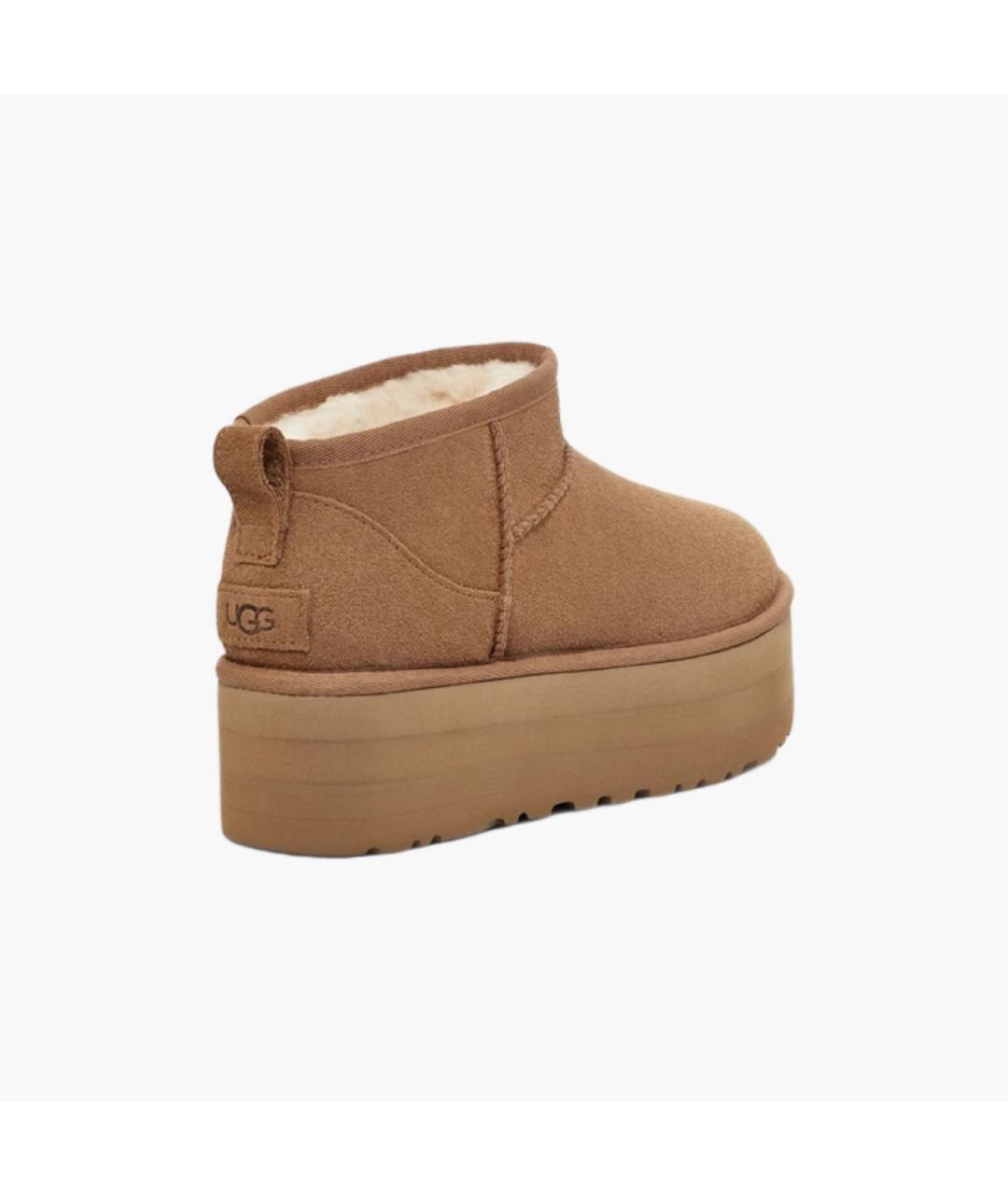 UGG AUSTRALIA Коричневые замшевые ботинки, фото 4