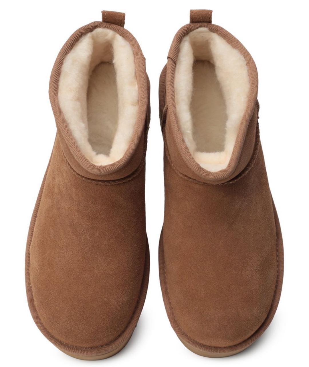 UGG AUSTRALIA Коричневые замшевые ботинки, фото 3