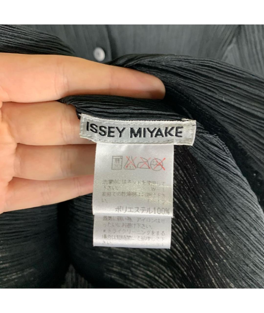 ISSEY MIYAKE Черная полиэстеровая рубашка, фото 5