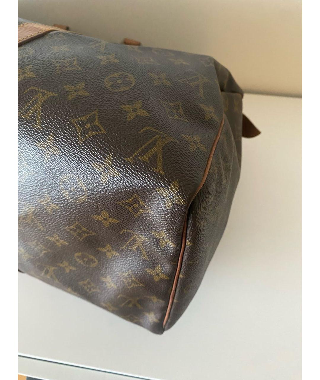 LOUIS VUITTON Коричневая дорожная/спортивная сумка, фото 6