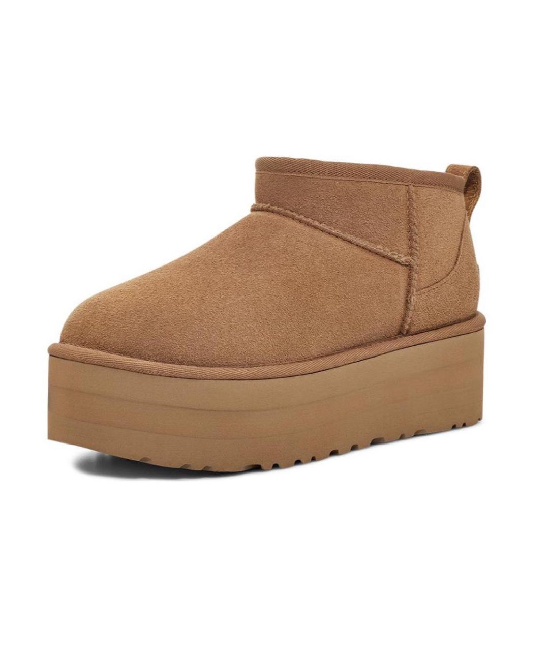 UGG AUSTRALIA Коричневые замшевые ботинки, фото 2