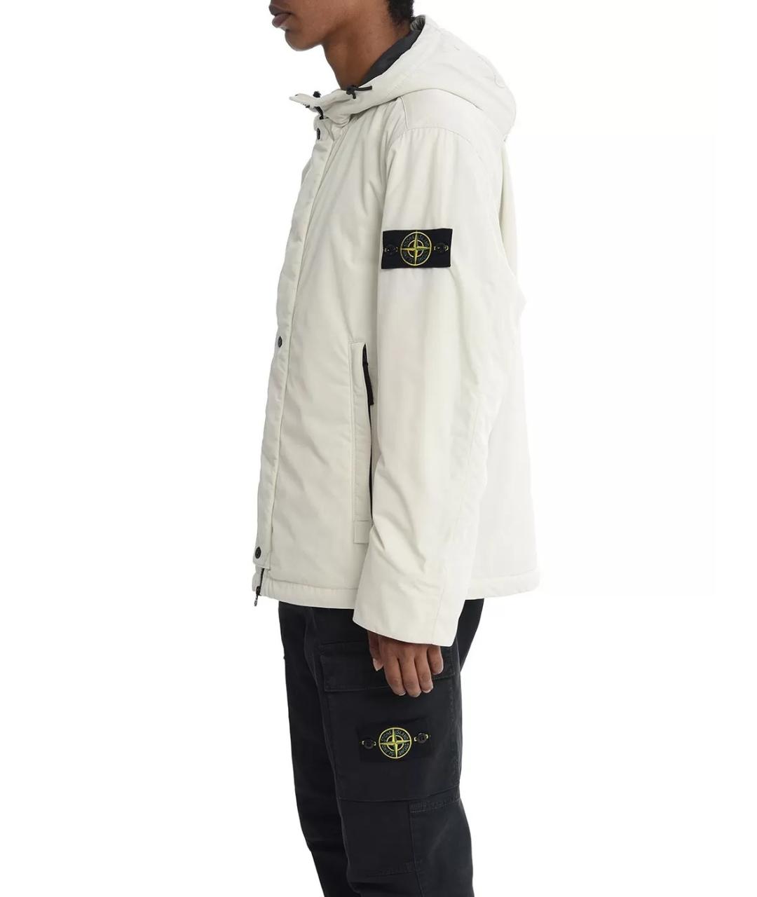 STONE ISLAND Белая куртка, фото 2