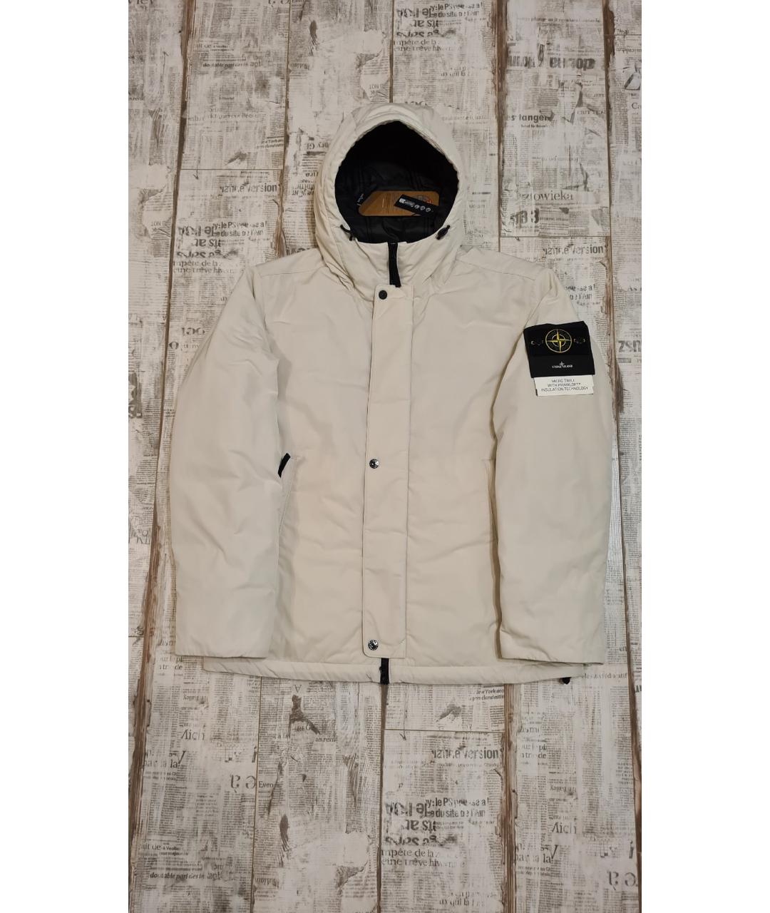 STONE ISLAND Белая куртка, фото 4