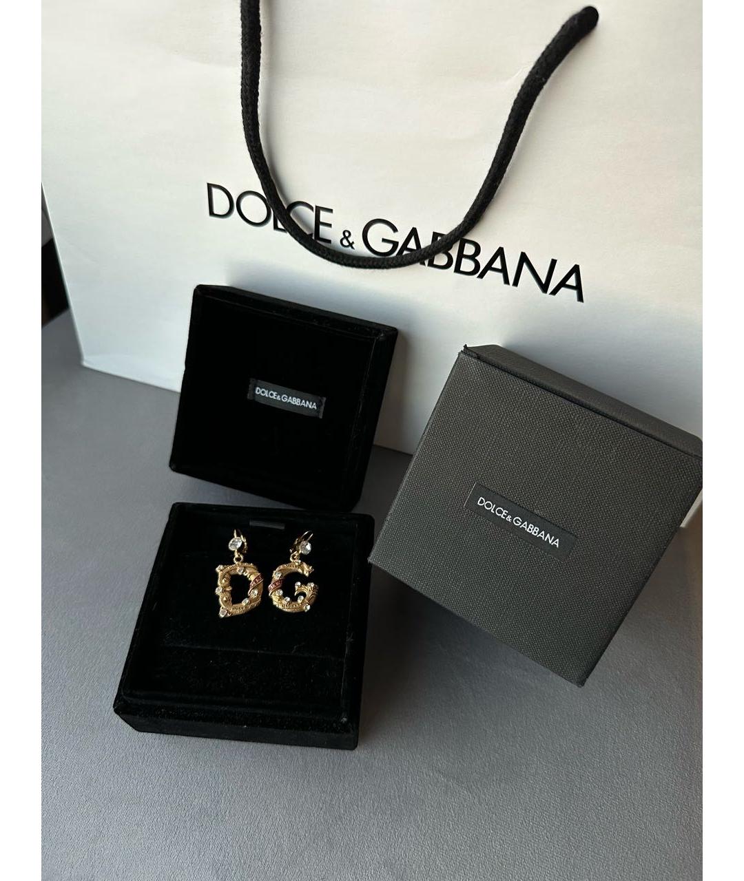 DOLCE&GABBANA Золотые серьги, фото 4