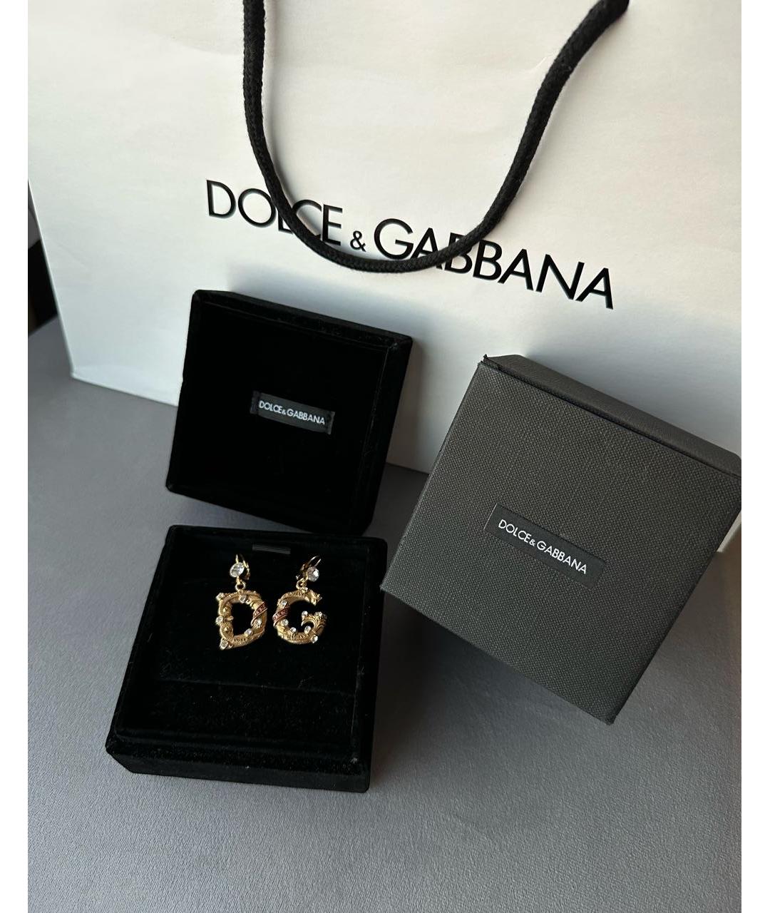 DOLCE&GABBANA Золотые серьги, фото 2