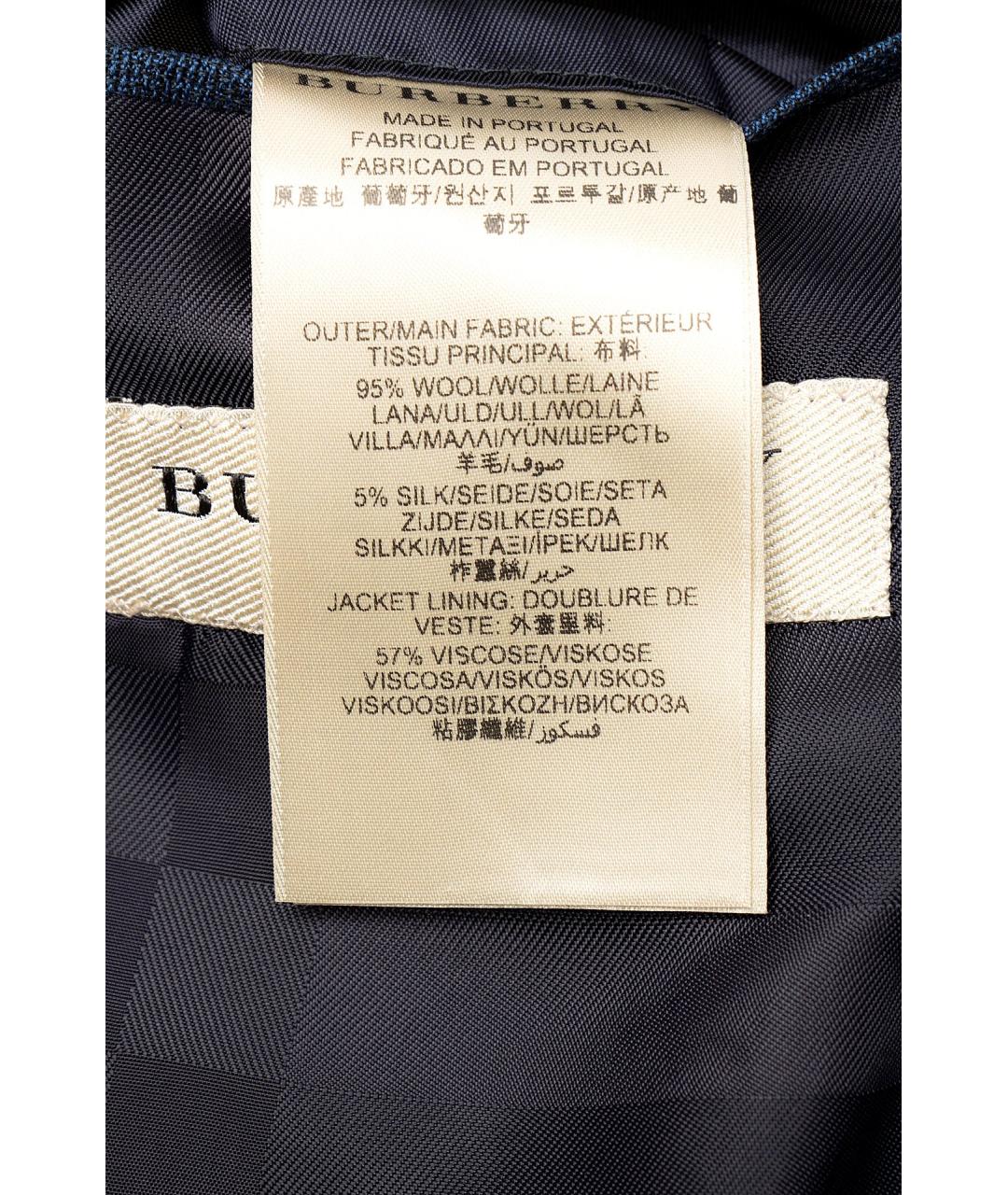 BURBERRY Синий пиджак, фото 6