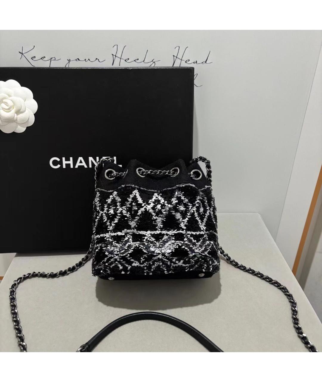 CHANEL Черная сумка через плечо, фото 3