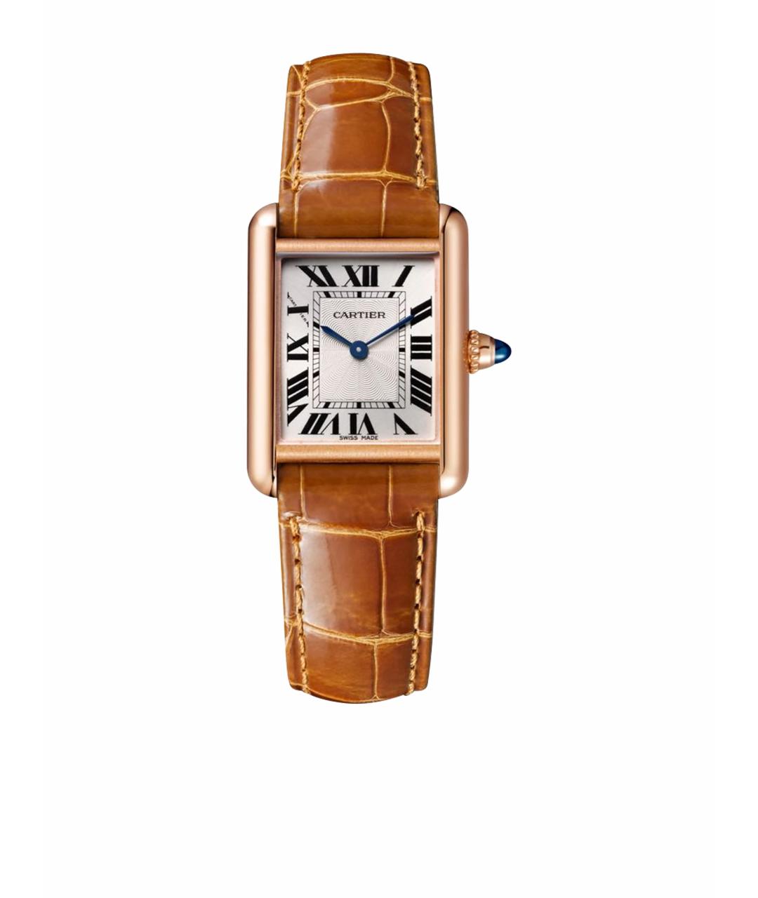 CARTIER Коричневые часы, фото 1