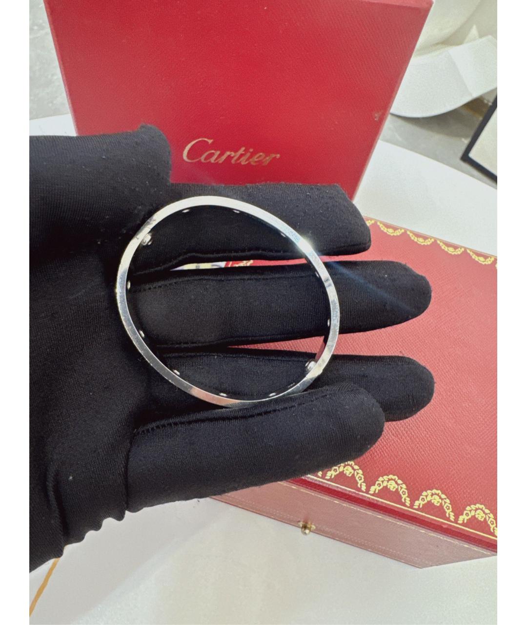 CARTIER Серебрянный браслет из белого золота, фото 3