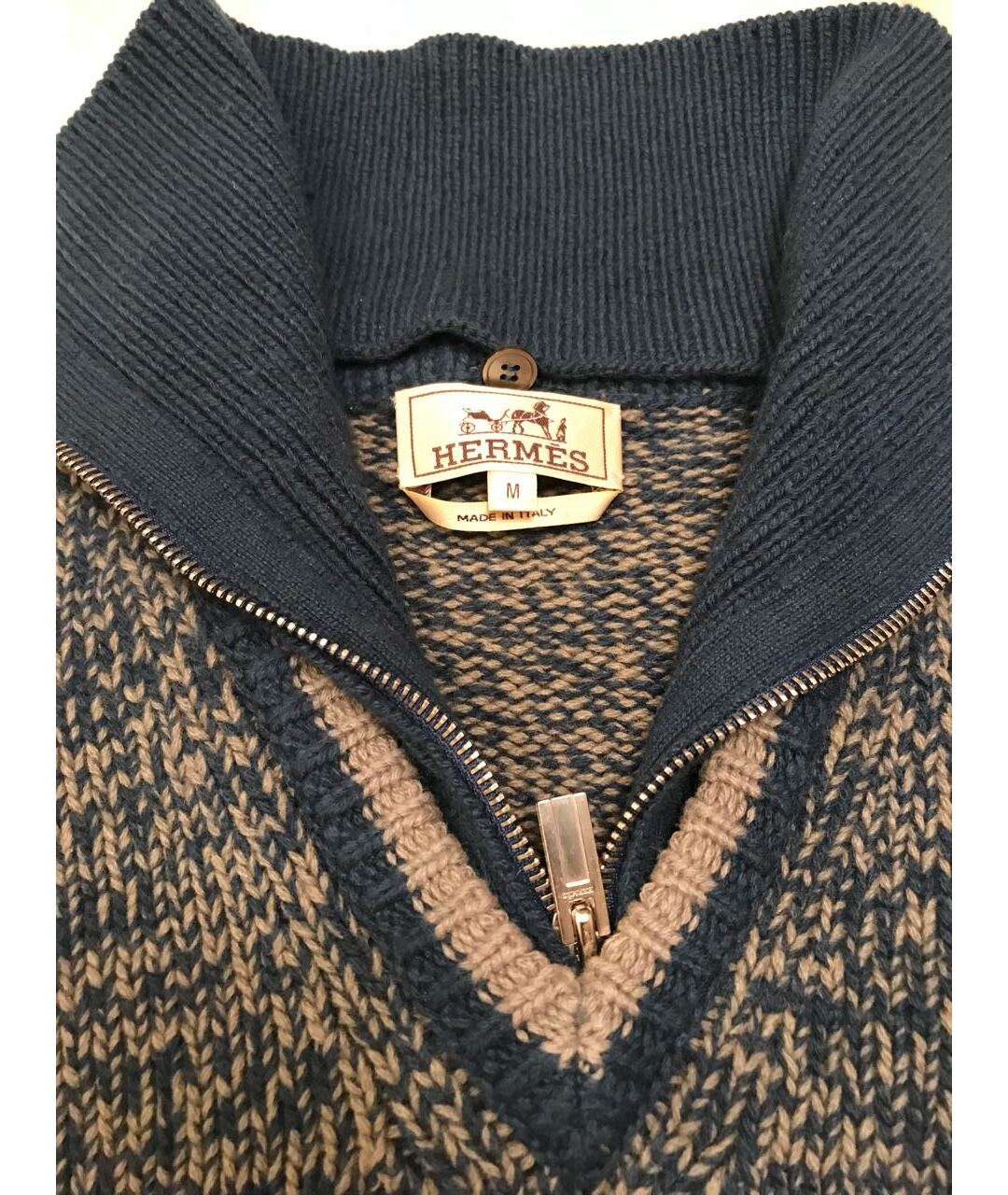 HERMES PRE-OWNED Синий кашемировый джемпер / свитер, фото 4