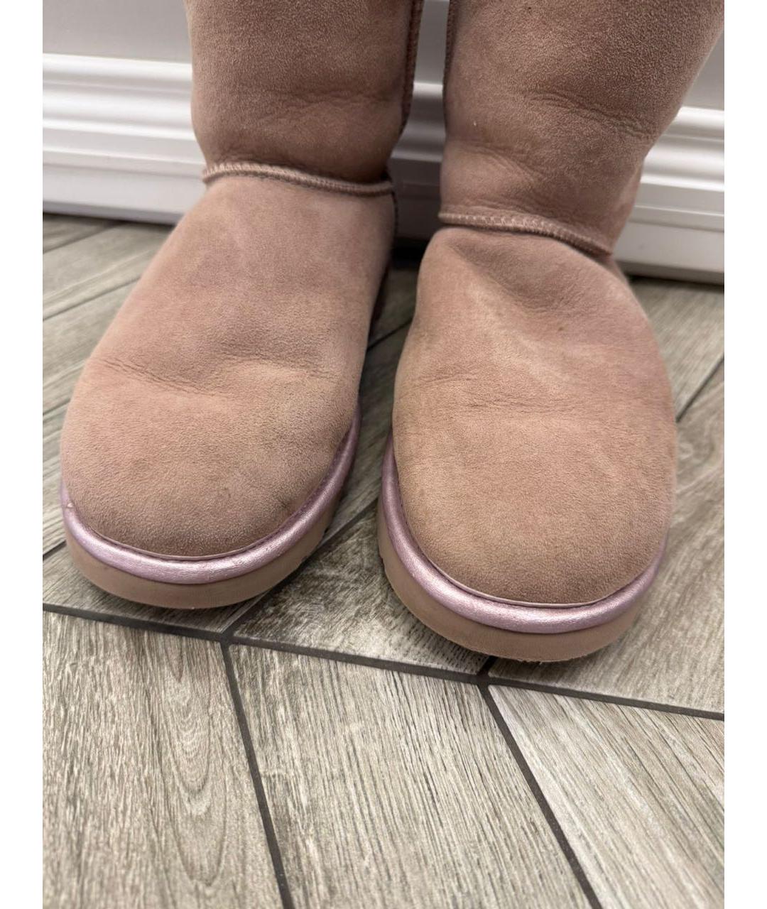 UGG AUSTRALIA Розовые замшевые ботинки, фото 6