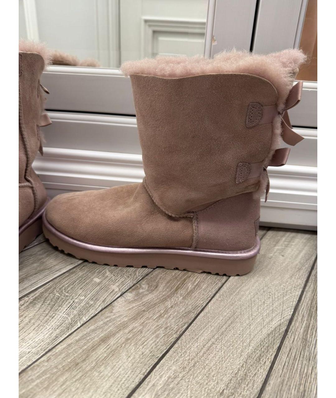 UGG AUSTRALIA Розовые замшевые ботинки, фото 7