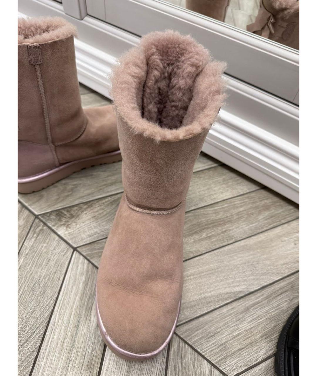 UGG AUSTRALIA Розовые замшевые ботинки, фото 3