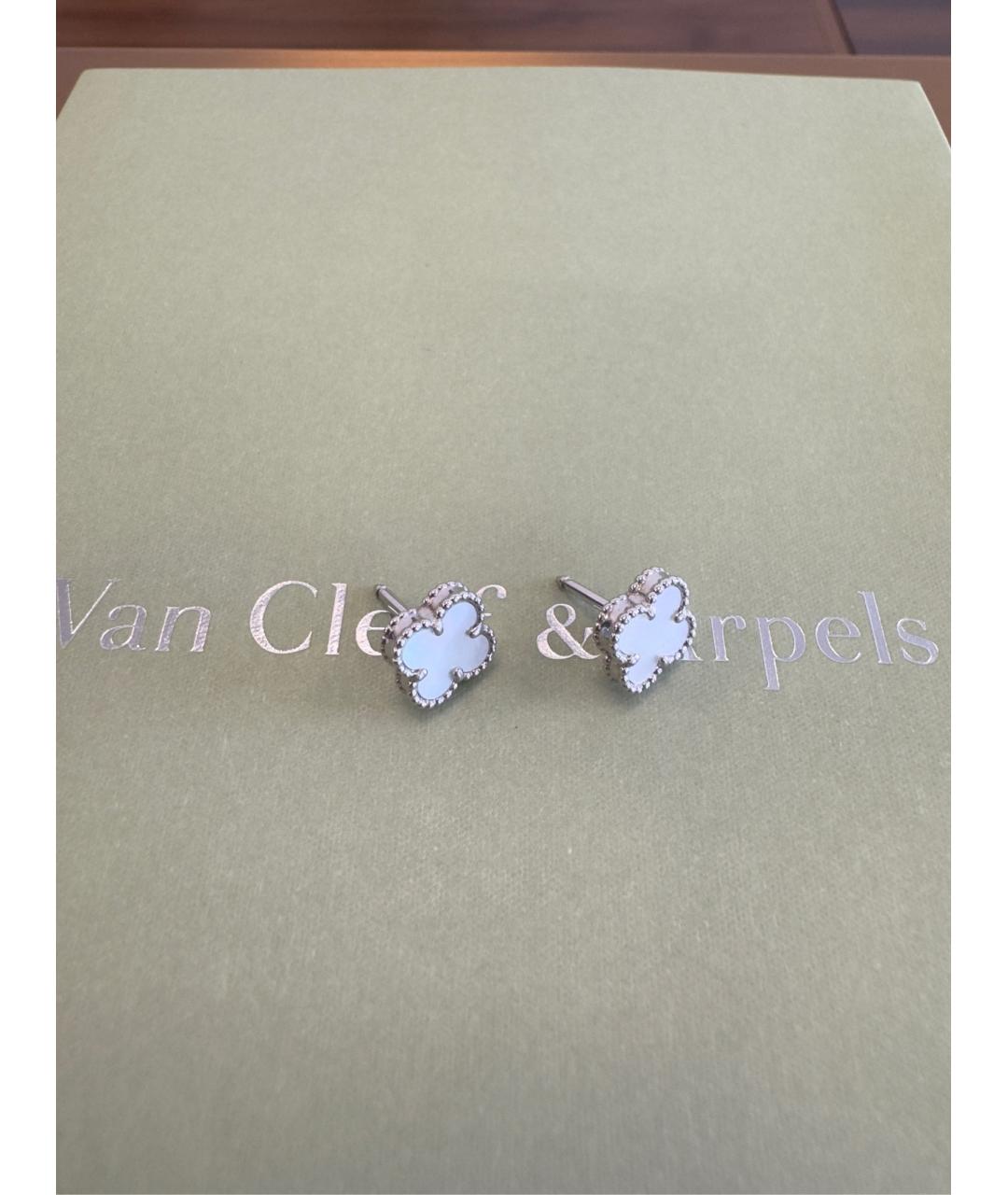 VAN CLEEF & ARPELS Белые серьги из белого золота, фото 4