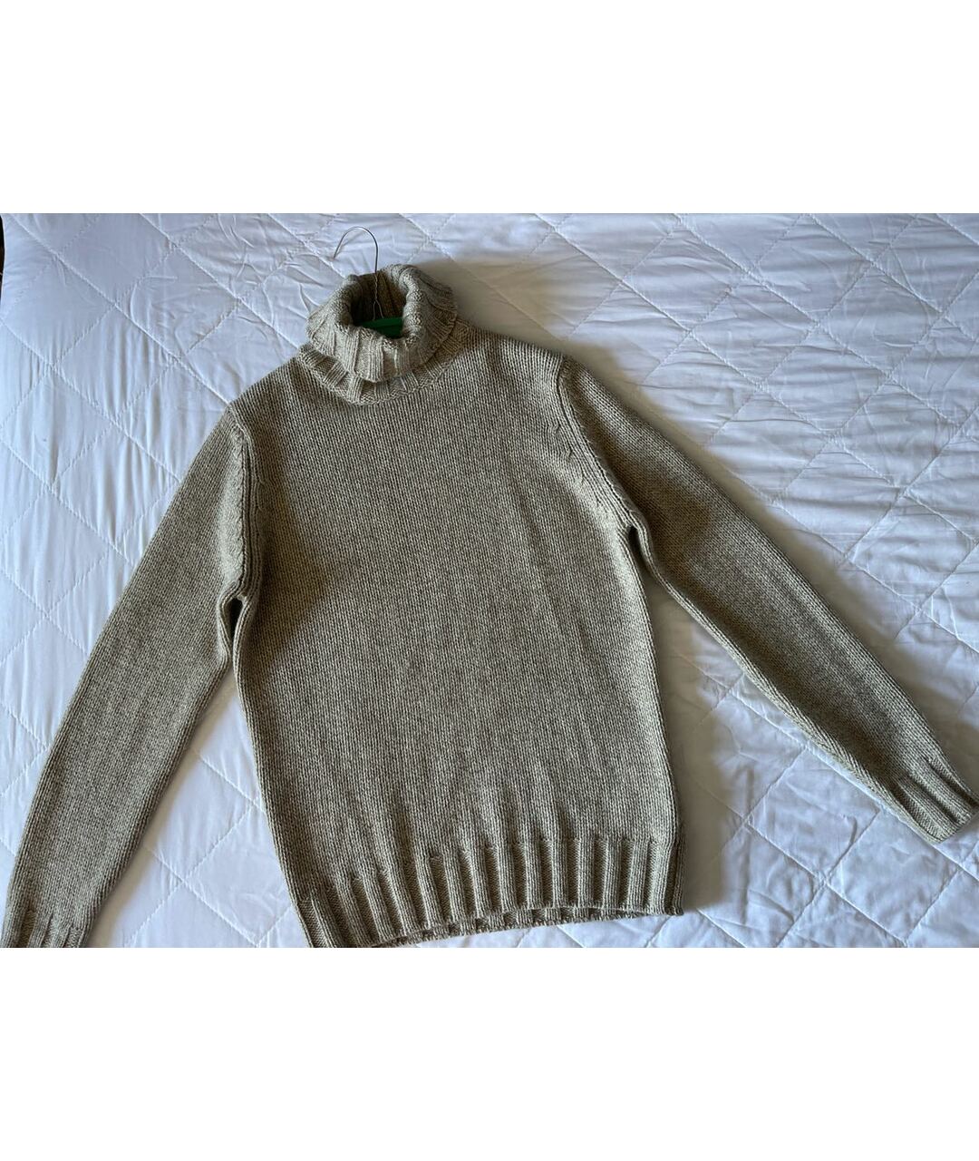 LARDINI Бежевый шерстяной джемпер / свитер, фото 5