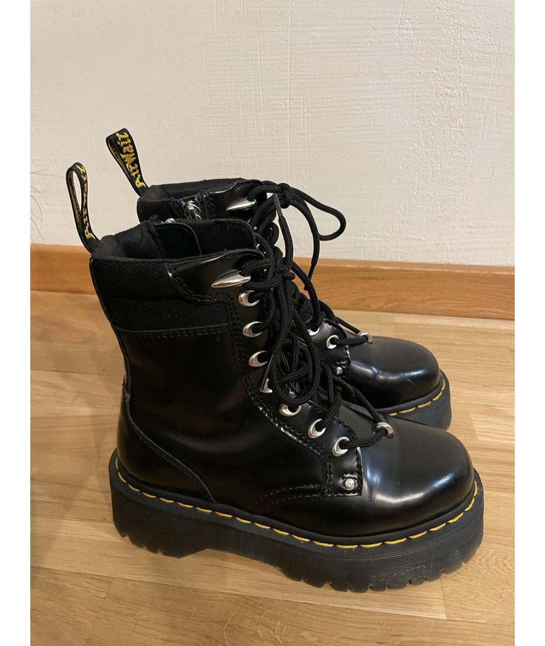 DR. MARTENS Черные ботинки из лакированной кожи, фото 4