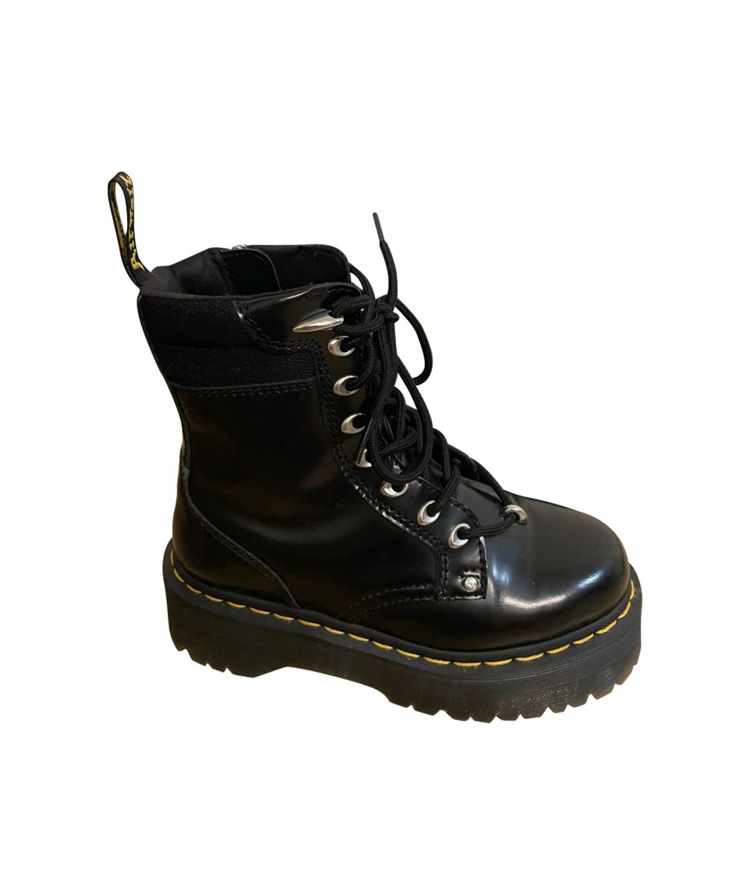 DR. MARTENS Черные ботинки из лакированной кожи, фото 1