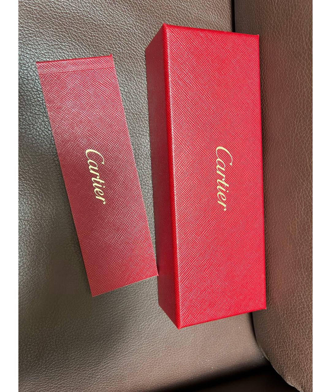 CARTIER Золотые металлические солнцезащитные очки, фото 4