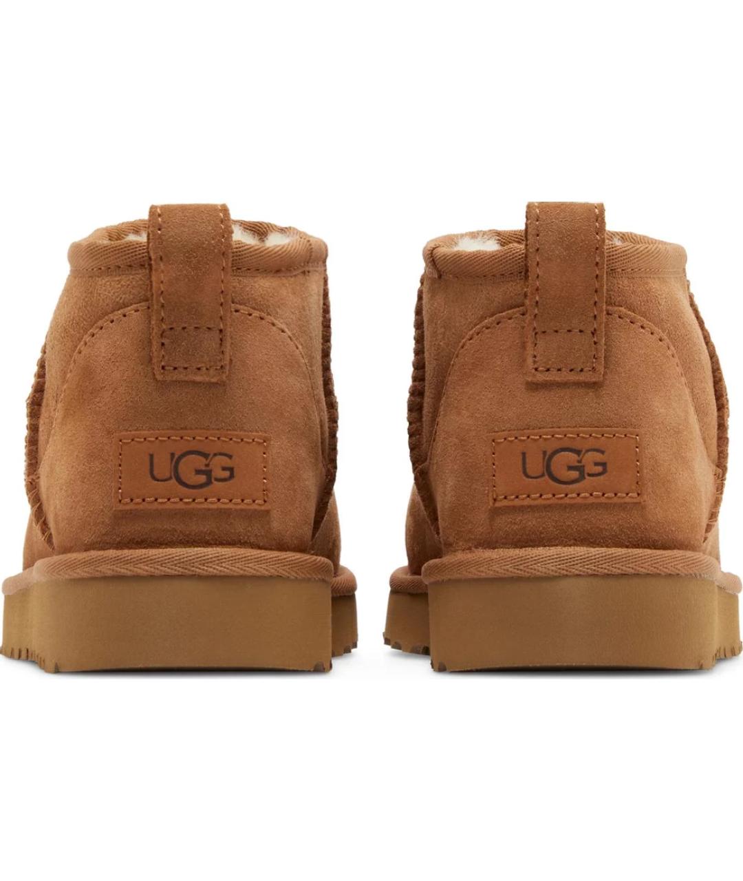 UGG AUSTRALIA Бежевые замшевые ботинки, фото 3