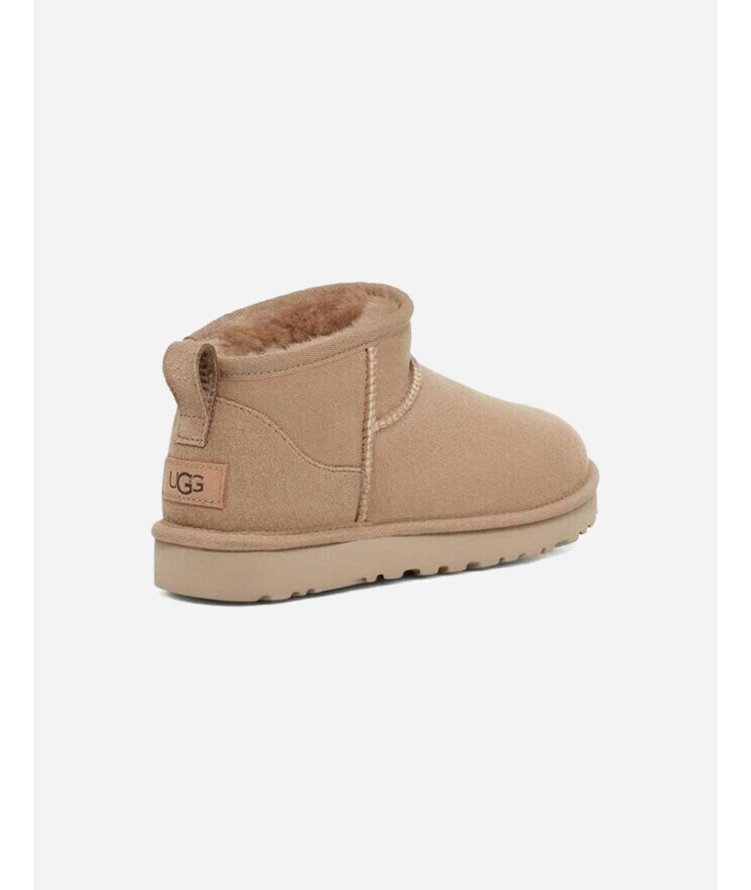 UGG AUSTRALIA Бежевые замшевые ботинки, фото 3