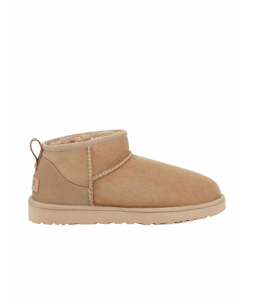 UGG AUSTRALIA Бежевые замшевые ботинки, фото 1