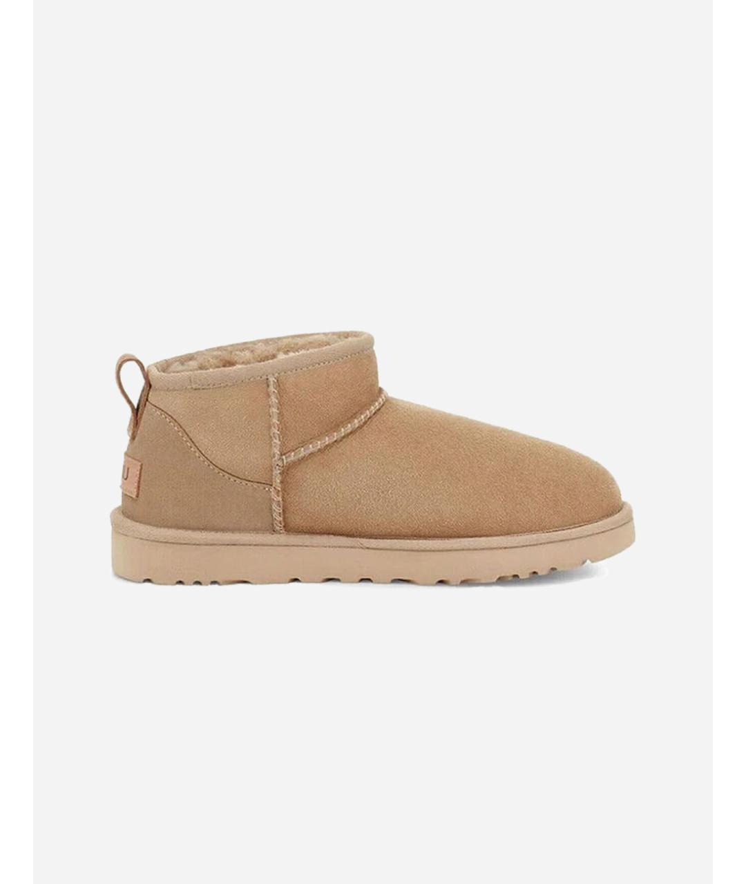 UGG AUSTRALIA Бежевые замшевые ботинки, фото 4