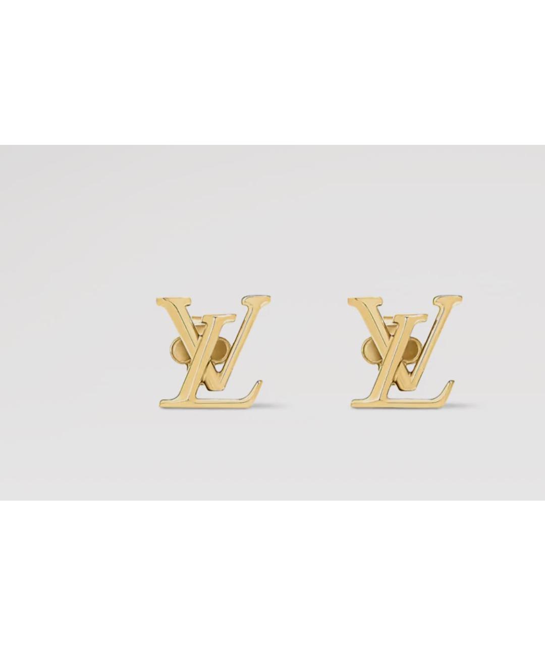 LOUIS VUITTON Золотые серьги, фото 4