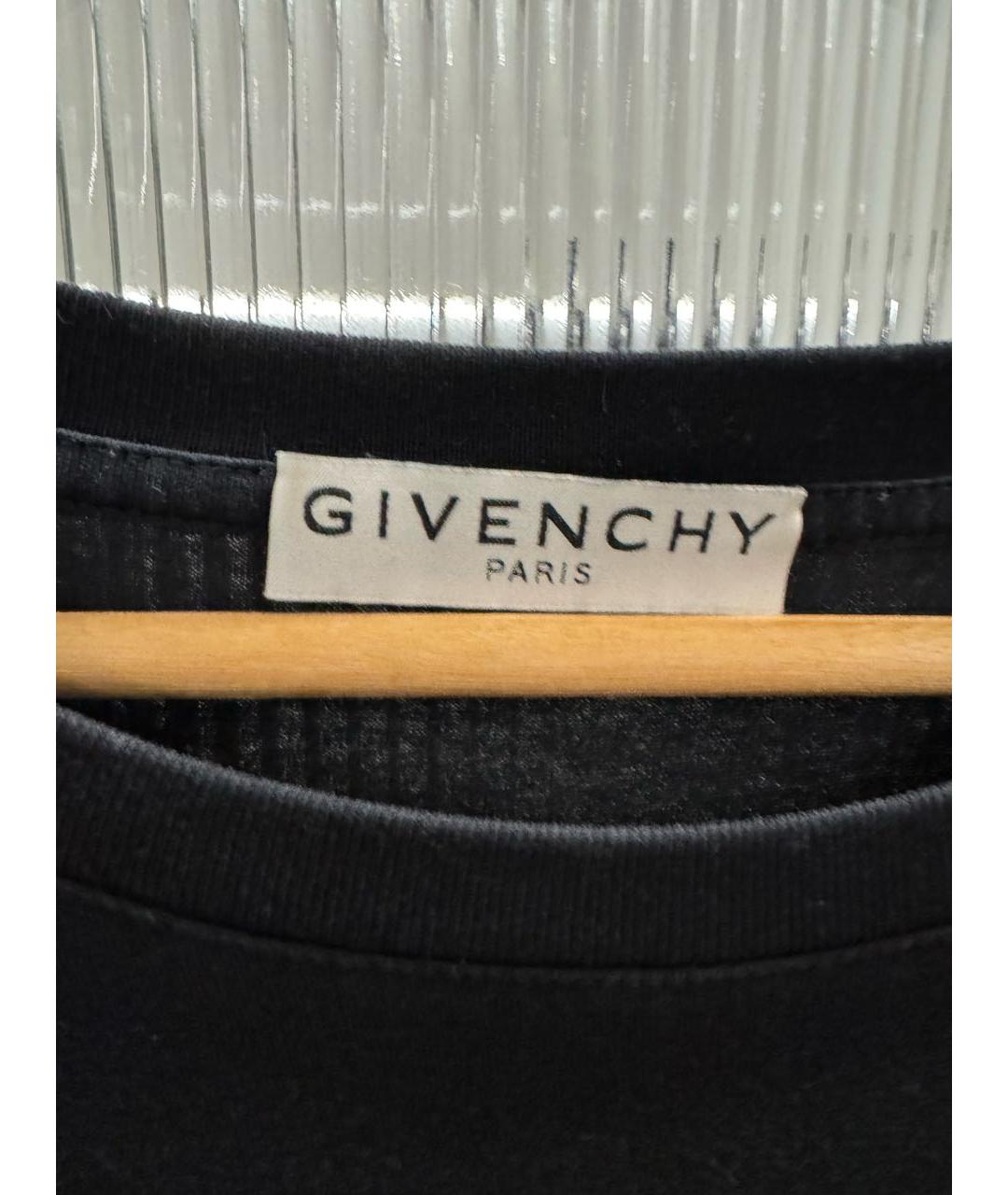 GIVENCHY Черная хлопковая футболка, фото 4