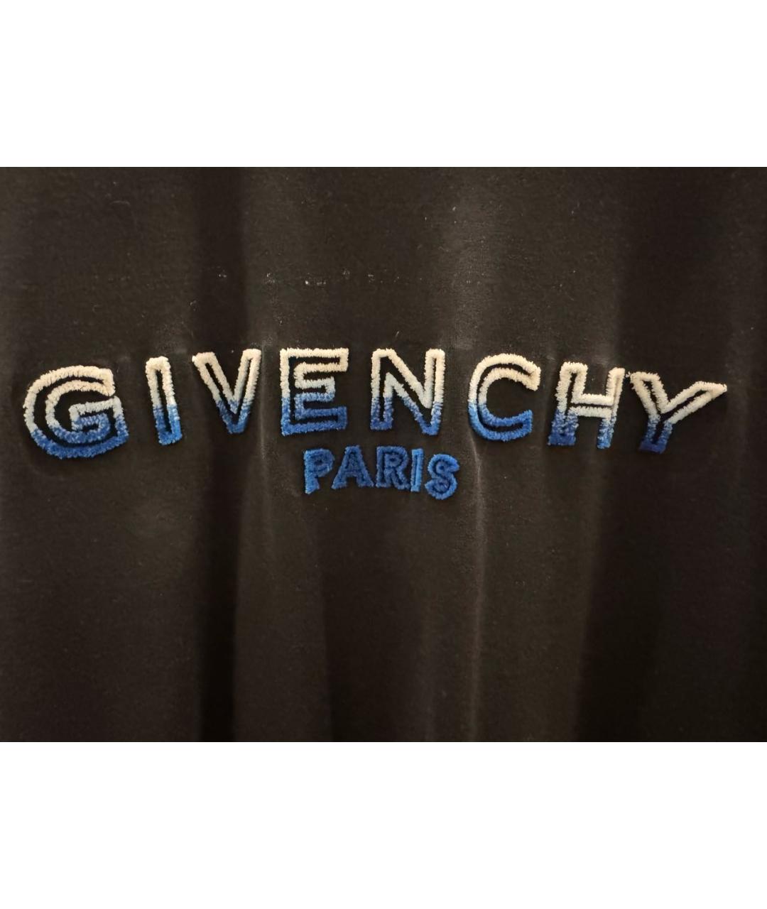 GIVENCHY Черная хлопковая футболка, фото 3