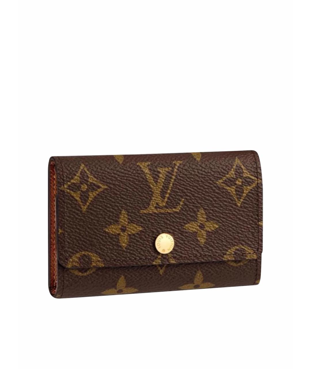 LOUIS VUITTON Коричневая ключница, фото 1