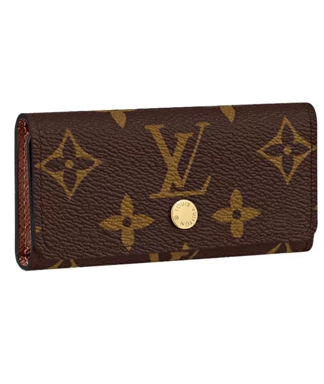 LOUIS VUITTON Коричневая ключница, фото 3